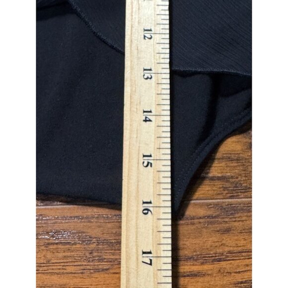 BCX Womens Size S Black Ruffle Front Halter Neck Elegant Chic Party Dress - Picture 8 of 10